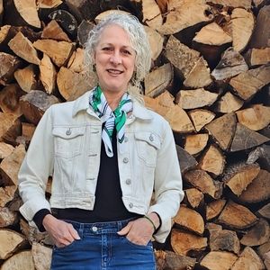 Ashley Vintage Charm Cropped Off White Jean Jacket M